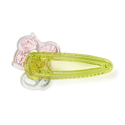Flower Acrylic Alligator Hair Clips OHAR-H002-01E-1