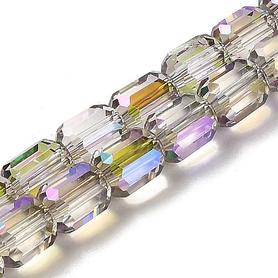 Electroplate Glass Beads Strands EGLA-D030-19P-1
