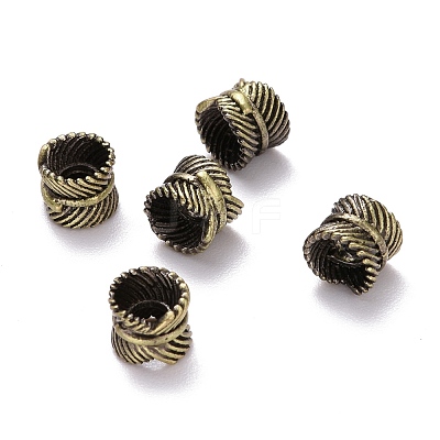 Tibetan Style Brass Beads X-KK-P214-12BAB-1