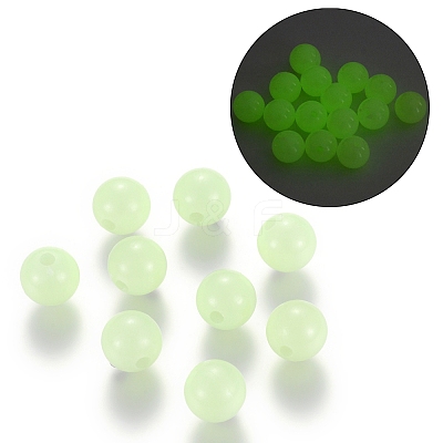 Luminous Acrylic Round Beads LACR-R002-4mm-01-1