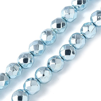 Electroplated Synthetic Non-magnetic Hematite Beads Strands G-B132-B01-01H-1