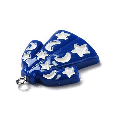 Halloween Opaque Resin Pendants RESI-B011-13-1