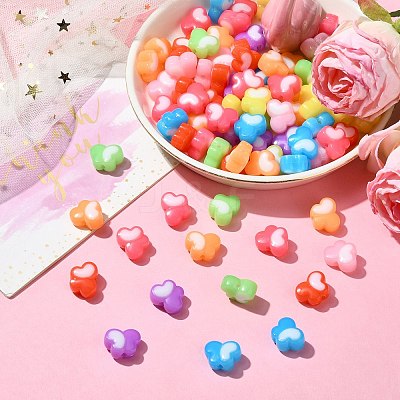 5 Bags Opaque Acrylic Beads OACR-CJ0001-73-1