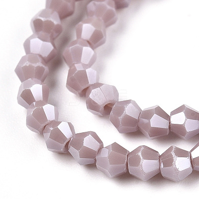 Opaque Solid Color Electroplate Glass Beads Strands LS-EGLA-A039-P2mm-A13-1