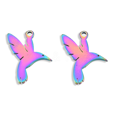 Ion Plating(IP) 201 Stainless Steel Pendants STAS-N098-123M-1