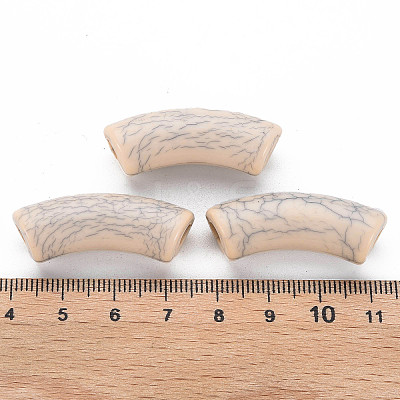 Opaque Crackle Acrylic Beads MACR-S372-001N-006-1