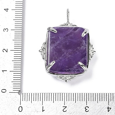 Natural Amethyst Pendants G-I381-01P-05-1