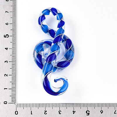 Handmade Lampwork Big Pendants LAMP-T023-07E-1