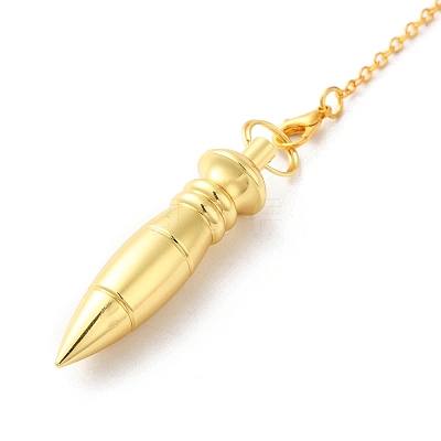 Rack Plating Brass Dowsing Pendulum Big Pendants KK-H444-01-1