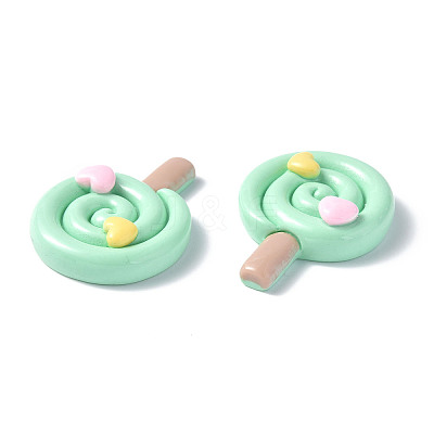 Opaque Resin Cabochons CRES-P023-03B-1