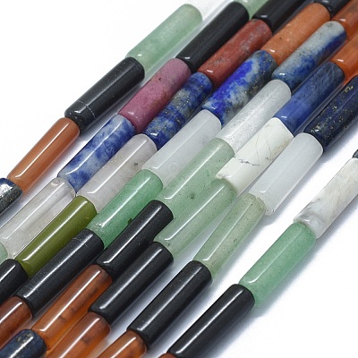 Natural Mixed Stone Beads Strands G-F631-D20-1