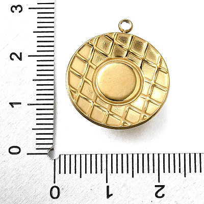 Plastic Pearl Pendants STAS-Q360-03G-G-1