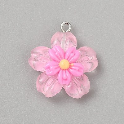 Transparent Resin Pendants RESI-TAC0002-84A-1