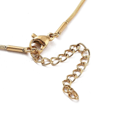 Ion Plating(IP) 304 Stainless Steel Round Snake Chains Bracelets BJEW-K240-02G-1
