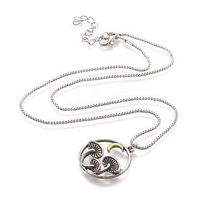 Alloy Pendant Necklaces NJEW-F278-01AS-RS-1