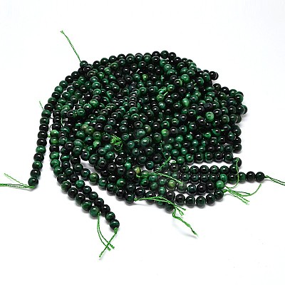 Natural Tiger Eye Beads Strands G-G448-6mm-18A-1