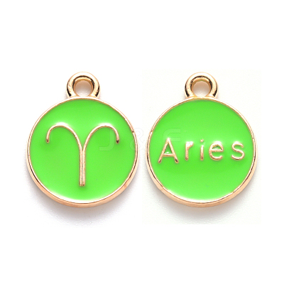 Alloy Enamel Pendants ENAM-S124-01B-06A-1