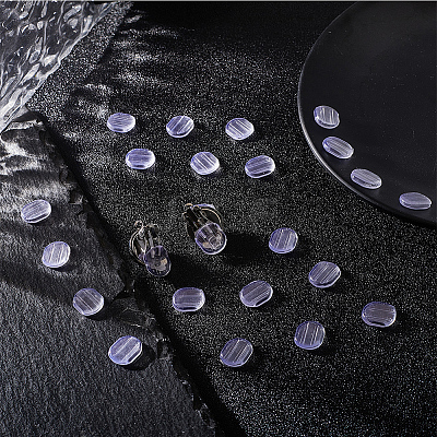 120Pcs Comfort Silicone Earring Pads FIND-SP0001-03-1