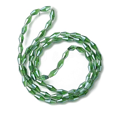 Transparent Electroplate Glass Beads X1-GLAA-K064-05A-PL05-1