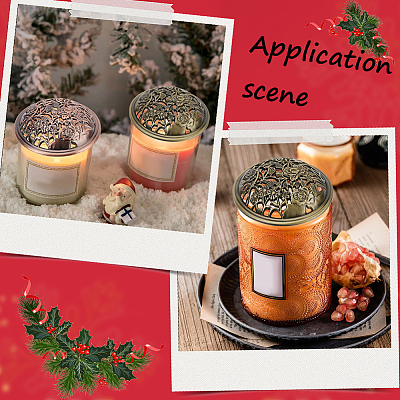 2Pcs 2 Colors Alloy Lid AJEW-GF0009-33-1