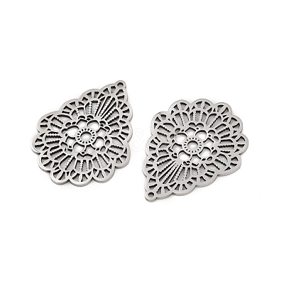 201 Stainless Steel Pendants STAS-U052-02F-P-1