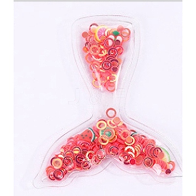 PVC and Paillette Decoration X-HJEW-CJC0002-01F-1