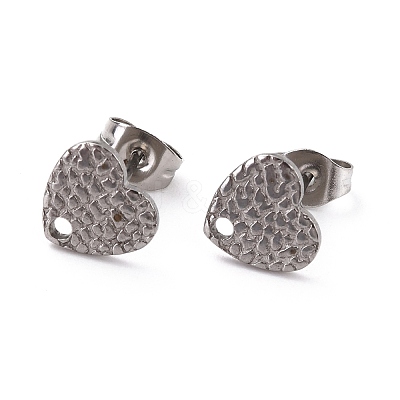 Non-Tarnish 304 Stainless Steel Stud Earring Findings STAS-I183-08A-P-1
