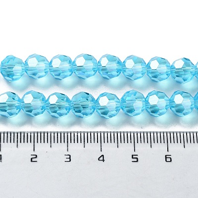 Electroplate Glass Bead Strands EGLA-R015-8mm-12-1