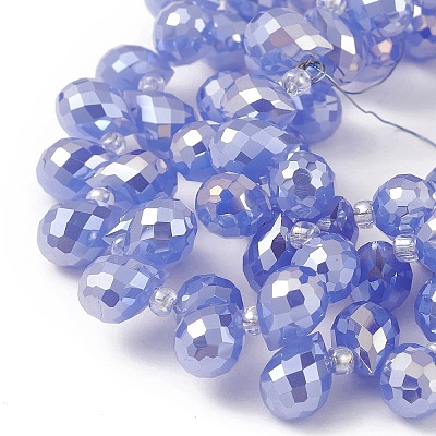 Imitation Jade Glass Beads Strands EGLA-F152-A01-1