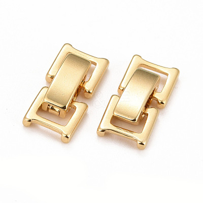 Eco-Friendly Brass Watch Band Clasps KK-M225-30G-1