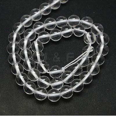 Grade A Natural Quartz Crystal Beads Strands G-N0007-4mm-01-1