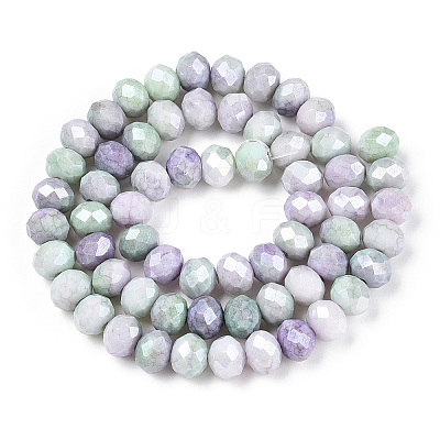 Ombre Effect Dyed Glass Beads Strands GLAA-C023-02B-A-1