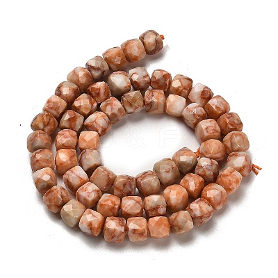 Natural Red Netstone Beads Strands G-H078-C17-01-1