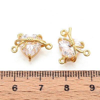 Brass Micro Pave Cubic Zirconia Chandelier Components Links KK-N263-41G-1