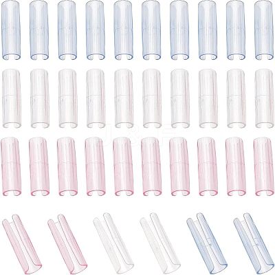 36Pcs 3 Colors Transparent ABS Plastic Bed Sheet Grippers KY-CA0001-36-1