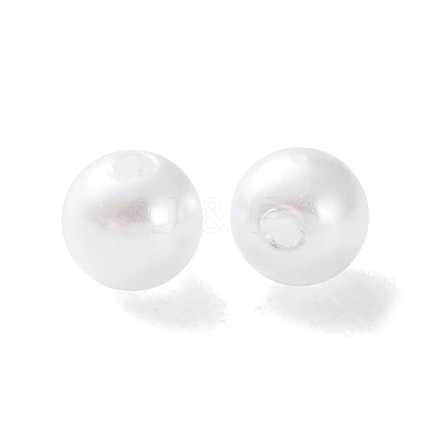 Plastic Imitation Pearl Beads FIND-M059-01C-M-1