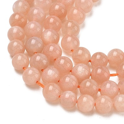 Natural Orange Sunstone Beads Strands G-D0013-76A-1