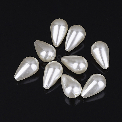 ABS Plastic Imitation Pearl Beads X-MACR-G003-1-1