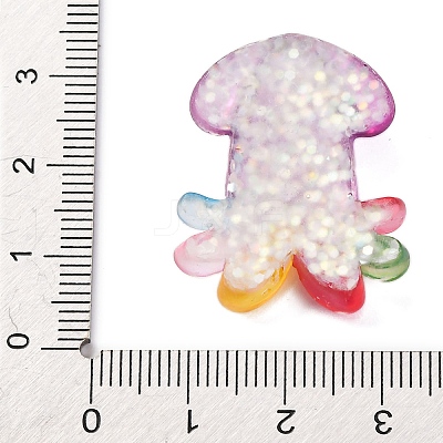 Marine Organism Theme Resin Cabochons RESI-Q010-01F-1