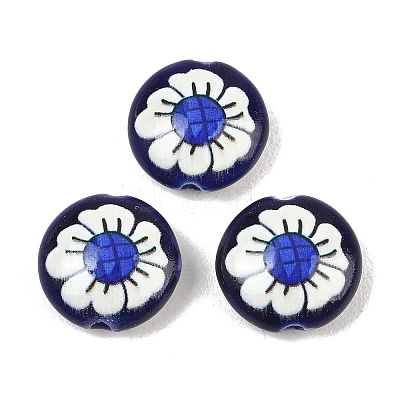 Printed Handmade Porcelain Beads PR-CBA938E-02B-1