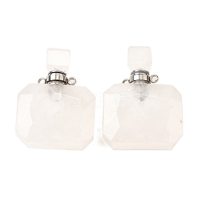 Gemstone Perfume Bottle Pendants G-L623-11P-1