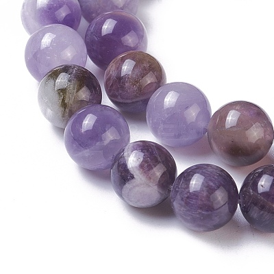 Natural Chevron Amethyst Beads Strands G-I222-10mm-01-1