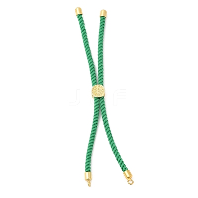 Twisted Nylon Cord Silder Bracelets DIY-B066-03G-14-1