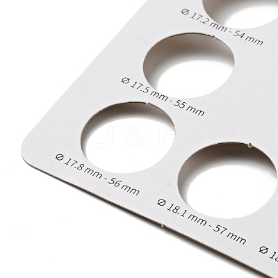 Paper Finger Ring Measuring Cards TOOL-D057-01-1