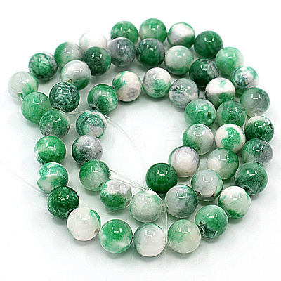 Natural Persian Jade Beads Strands G-D434-6mm-28-1