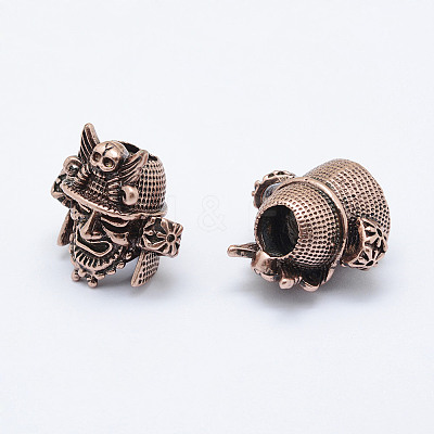 Brass Devil Beads KK-P130-061R-NR-1