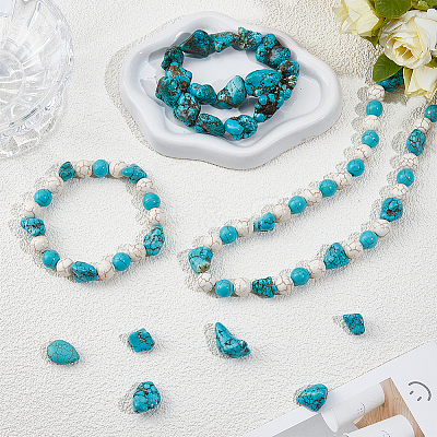 2 Strands Natural Magnesite Beads Strands G-PA0001-53-1