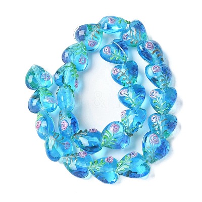 Handmade Transparent Lampwork Beads BLOW-D300-07I-1