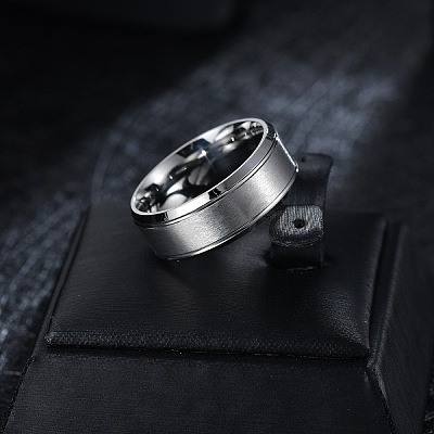 201 Stainless Steel Finger Rings for Men WG1765E-28-1