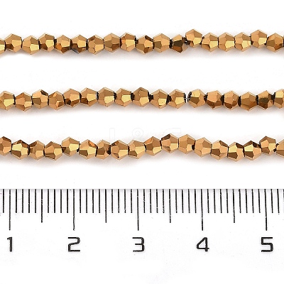 Transparent Electroplate Glass Beads Strands EGLA-A039-T2mm-UA11-1